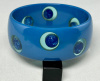 AP18 blue googly eye dots bakelite bangle