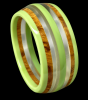seven layer saucer laminate bakelite bangle