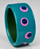APK22 Atelier Papillon turquoise with pink/bluemoon voyeur dots